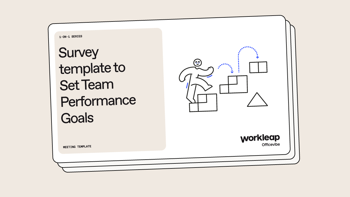 Team performance goals template cover