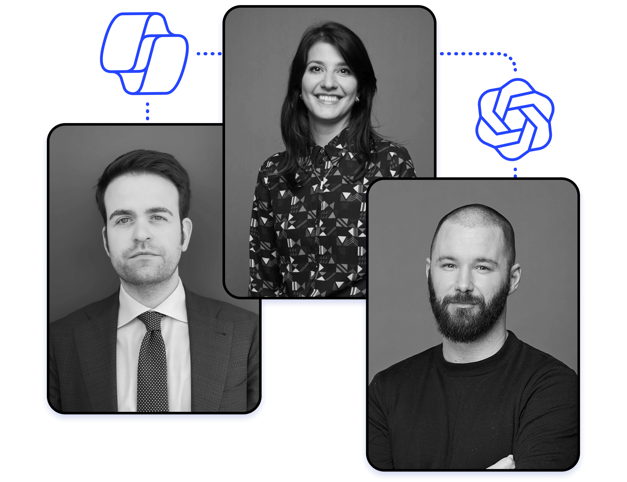 Our speakers: Irina Mocanu, Stefano Besana, and Mathieu Dumont.